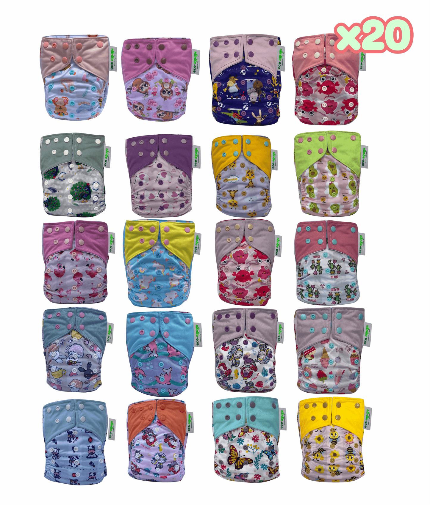 Paquete Clásico x20 pañales unitalla 4.5kg-17kg