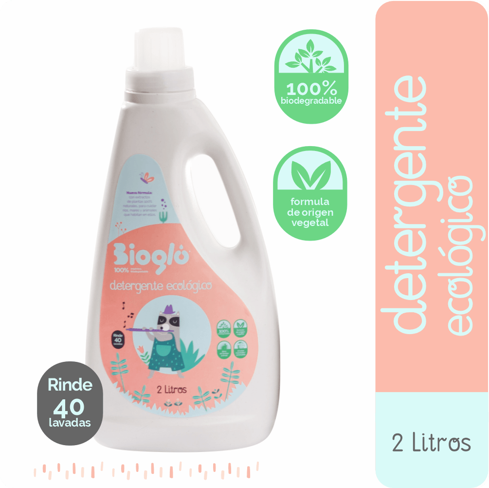 Detergente ecológico + Desinfectante y blanquador ecológico para el cuidado de los pañales y ropa del bebé