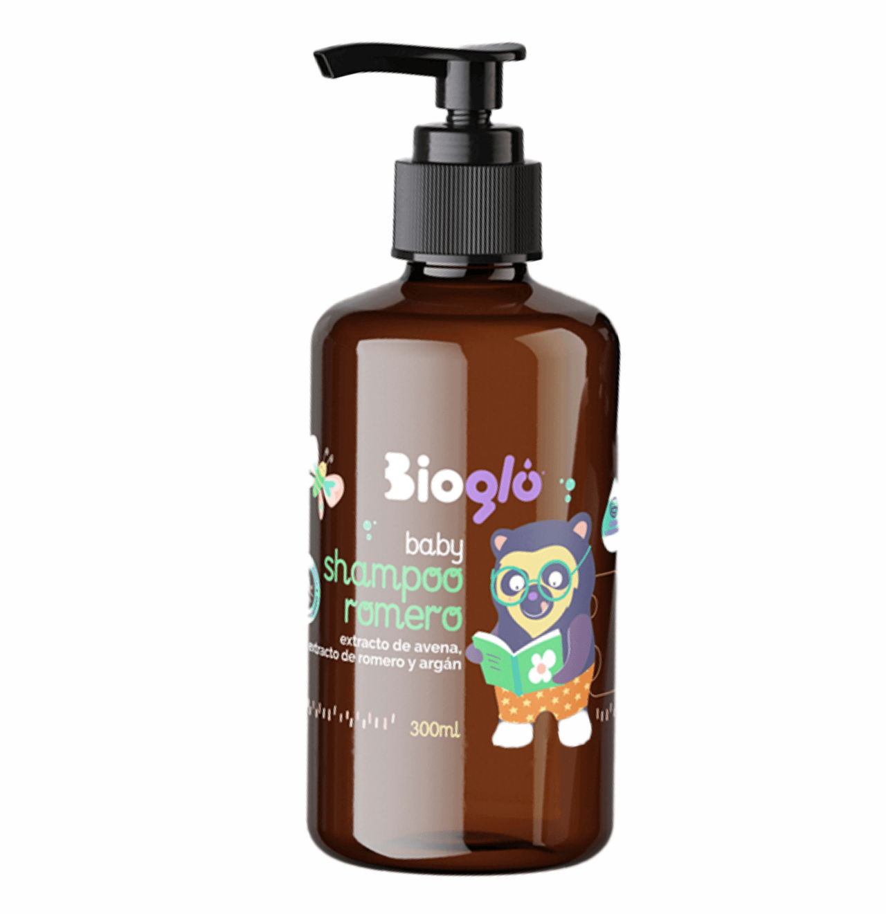 Shampoo romero natural Bioglú cabello oscuro DERMATOLÓGICAMNTE comprobado 280ml⭐