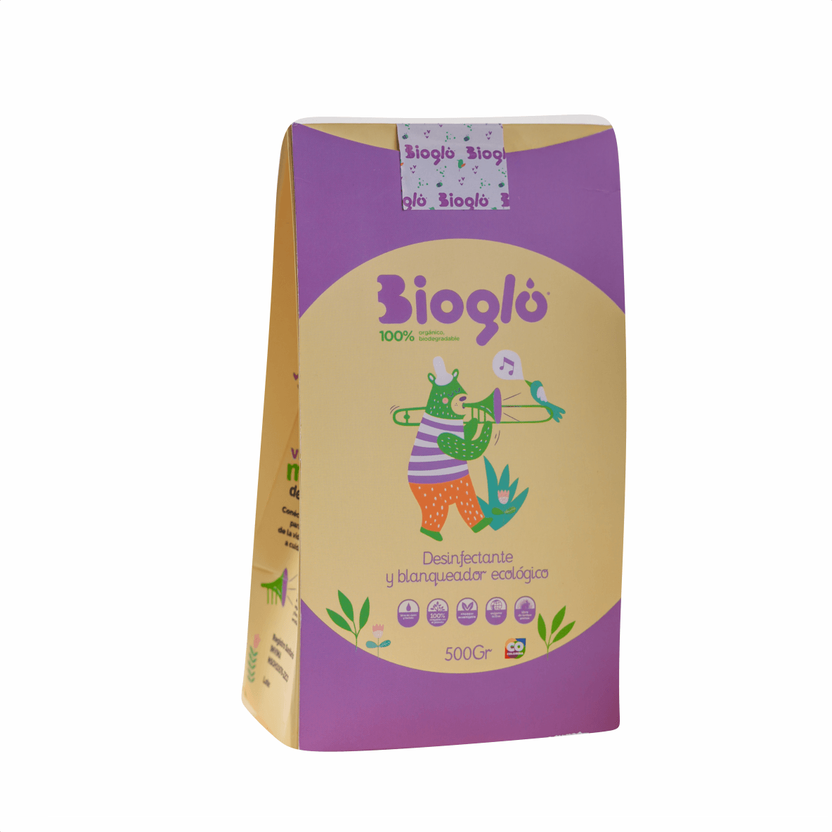 Desinfectante y blanqueador biodegradable ecológico Bioglú 500gr