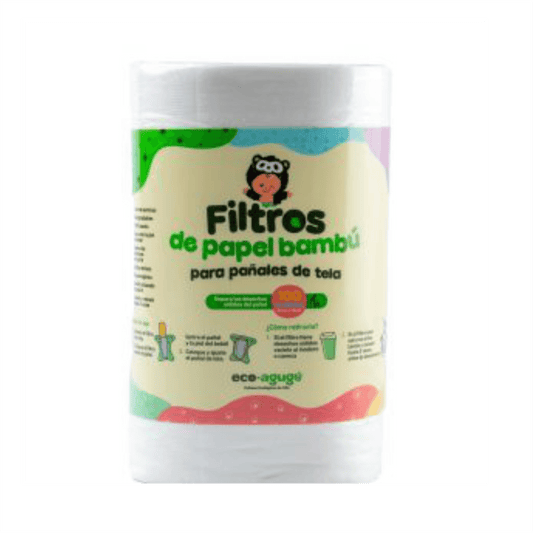 Filtros de bambú biodegradables para retener los solidos en pañales de tela