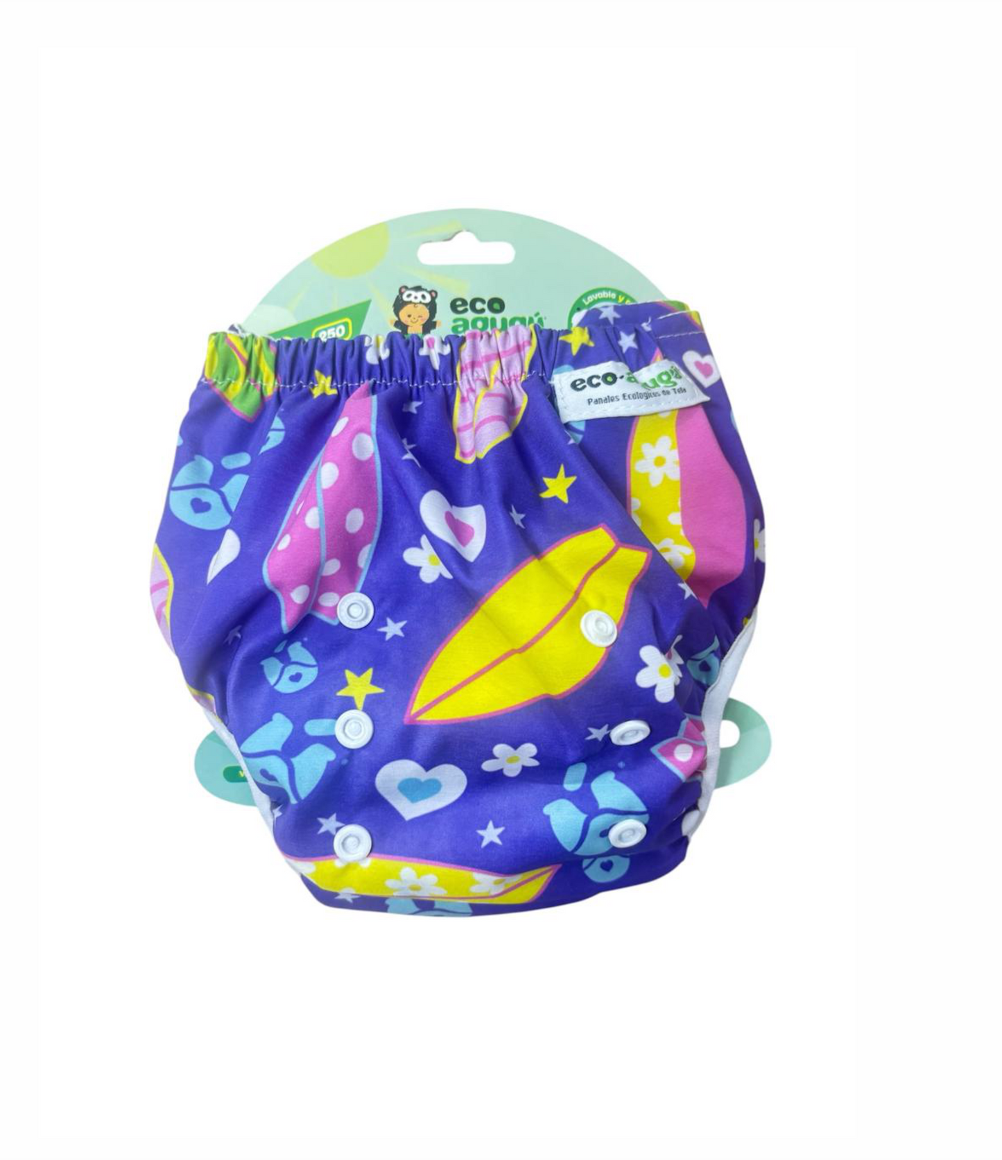 Pañal ecológico aqua reutilizable y ajustable unitalla 6meses-3años