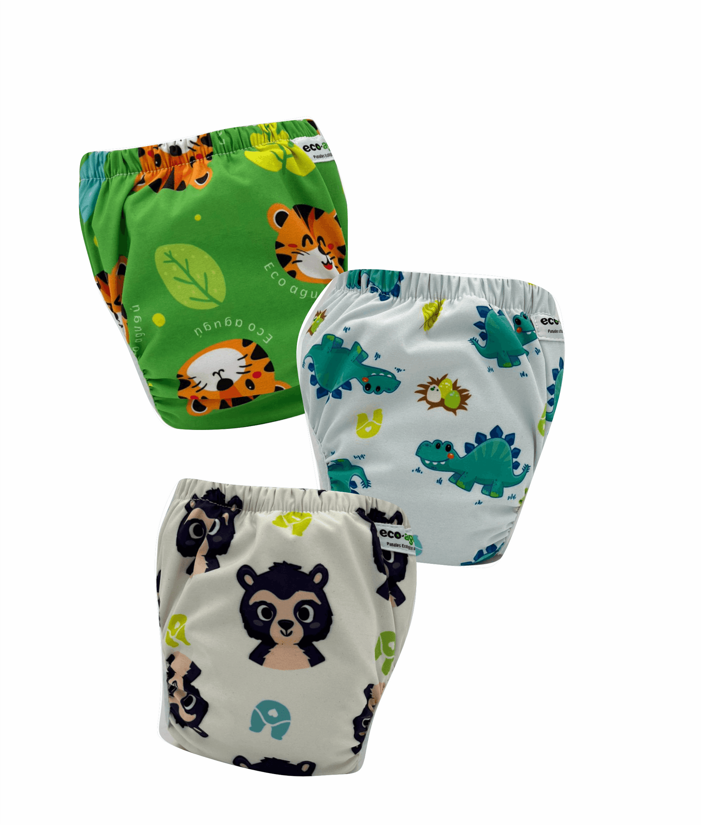 Pack Pants entrenador x3 "aprendiendo a ir al baño" reutilizable y ajustable a 3 tallas