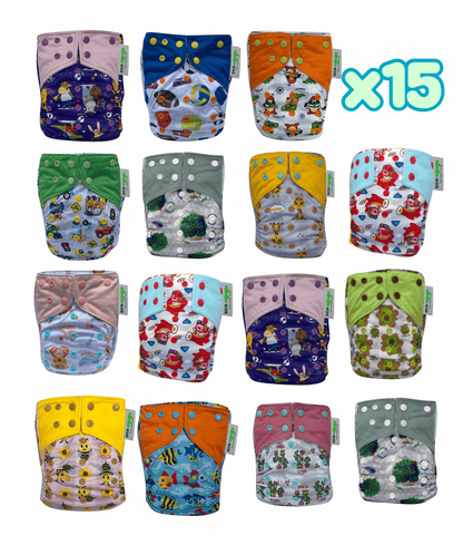 Paquete Clásico x15 pañales unitalla  4.5kg-17kg