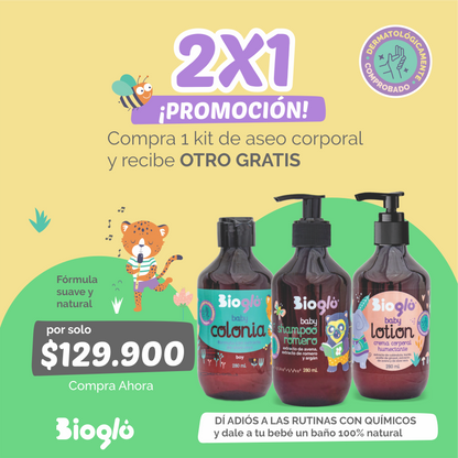 Kit cuidado natural dermatológicamente comprobado
