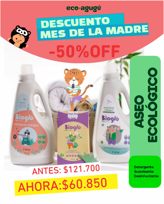 Detergente + Suavizante + Desinfectante y blanqueador ecológico