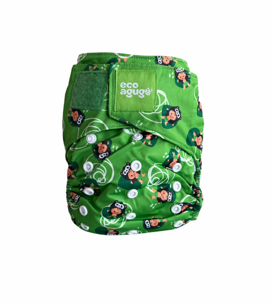 Pañal ecológico velcro unitalla PREMIUM DISEÑOS UNISEX  3.5kg-17kg