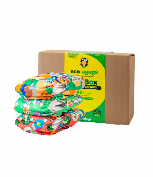 Paquete de inicio x 3 pañales PREMIUM 🌟VELCRO DISEÑOS UNISEX  3.5kg-17kg