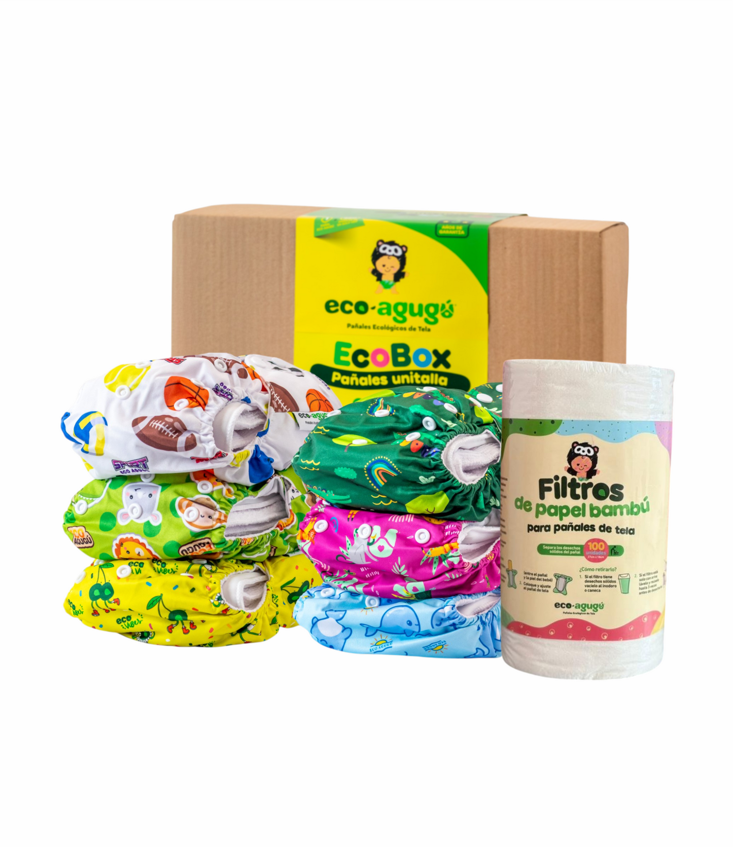 KIT RUTINA x 6 PAÑALES PREMIUM BROCHE🌟