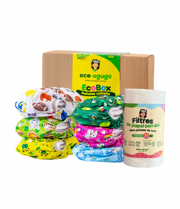 KIT RUTINA x 6 PAÑALES PREMIUM BROCHE🌟